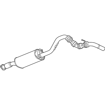 Chevy 84229609 Muffler With Tail Pipe