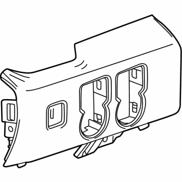 GM 86801106 Switch Panel, Jet Black 86801106 GM Switch Panel, Jet Black Illustration 1 of 1
