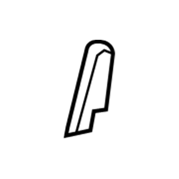 GM 19122756 Hinge Cover, Rear Passenger Side 19122756 GM Hinge Cover, Rear Passenger Side Illustration 1 of 1