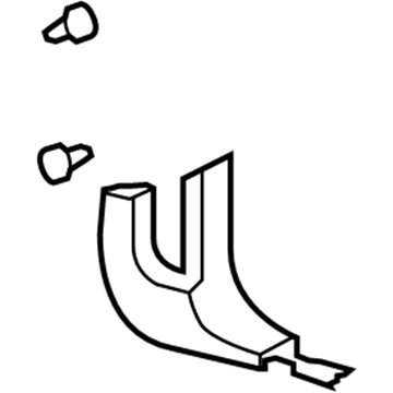 20923779 GM Cowl Trim, Passenger Side Illustration 1 of 1