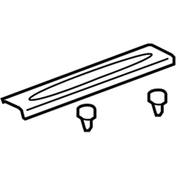 GM 15891908 Front Sill Plate, Titanium, Passenger Side 15891908 GM Front Sill Plate, Titanium, Passenger Side Illustration 1 of 1