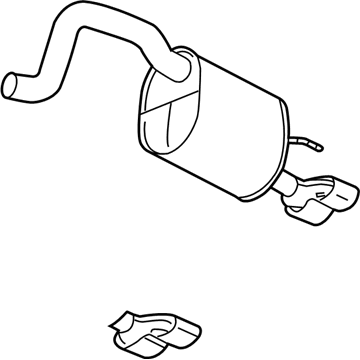 Cadillac Exhaust Pipe - 10343506