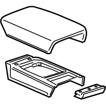 22844183 GM Armrest Assembly, Titanium Illustration 1 of 1