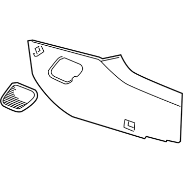 GM 25941511 Side Panel, Driver Side 25941511 GM Side Panel, Driver Side Illustration 1 of 1