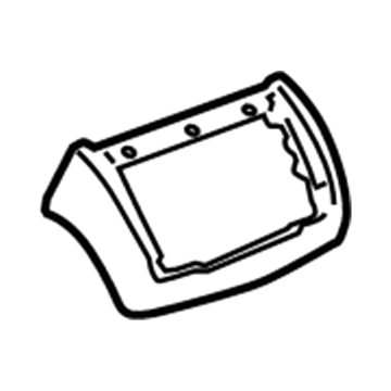 25814792 GM Trim Bezel, Titanium, Front Lower Illustration 1 of 1