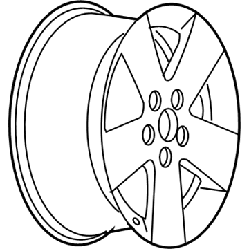 Chevy 9595925 Wheel, Alloy