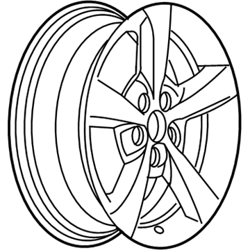 Chevy 9596799 Wheel, Alloy