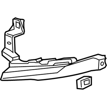GM 25776398 Lower Bracket, Driver Side 25776398 GM Lower Bracket, Driver Side Illustration 1 of 1