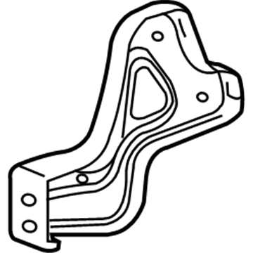 GM 25982285 Side Bracket, Driver Side 25982285 GM Side Bracket, Driver Side Illustration 1 of 1