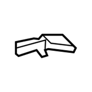 GM 22754011 Defroster Duct, Passenger Side 22754011 GM Defroster Duct, Passenger Side Illustration 1 of 1