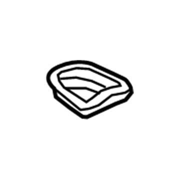 GM 22890414 Defroster Grille, Titanium, Driver Side 22890414 GM Defroster Grille, Titanium, Driver Side Illustration 1 of 1