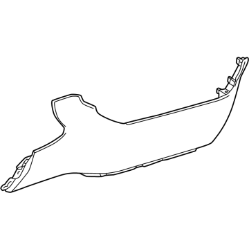 86823860 GM Center Panel, Jet Black, Lower Illustration 1 of 1