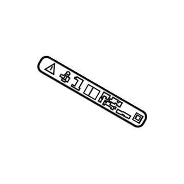 GM 22970409 Warning Label 22970409 GM Warning Label Illustration 1 of 1