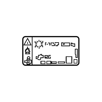 GM 84402976 A/C Label 84402976 GM A/C Label Illustration 1 of 1