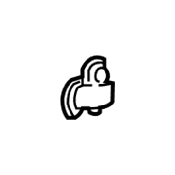 GM 15214080 Seat Belt Guide, Titanium, Front 15214080 GM Seat Belt Guide, Titanium, Front Illustration 1 of 1