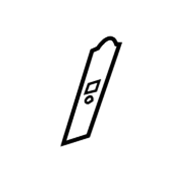 GM 15214078 Seat Belt Cover, Gray, Passenger Side 15214078 GM Seat Belt Cover, Gray, Passenger Side Illustration 1 of 1