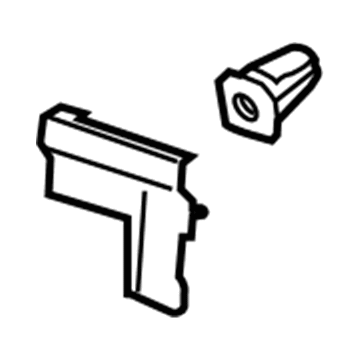 GM 15913766 Molding Extension, Rear Lower Passenger Side 15913766 GM Molding Extension, Rear Lower Passenger Side Illustration 1 of 1