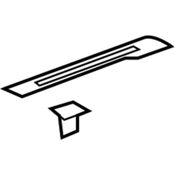 GM 15804102 Sill Plate, Driver Side 15804102 GM Sill Plate, Driver Side Illustration 1 of 1