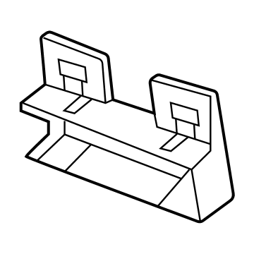 GM 84577729 Antenna Bracket, Passenger Side 84577729 GM Antenna Bracket, Passenger Side Illustration 1 of 1