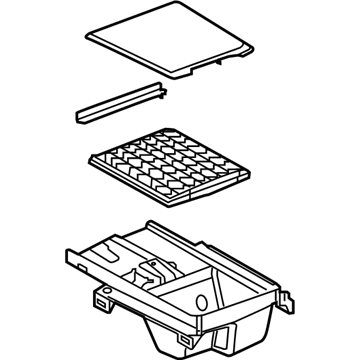 GM 84659054 Compartment, Jet Black 84659054 GM Compartment, Jet Black Illustration 1 of 1