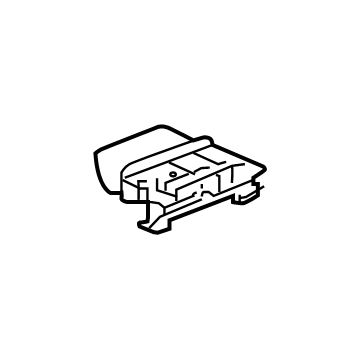 GM 84763806 Armrest Latch, Jet Black 84763806 GM Armrest Latch, Jet Black Illustration 1 of 1