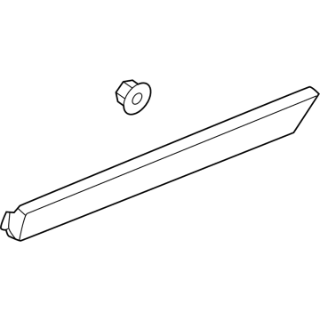 GM 84861625 Lower Molding, Rear Driver Side, Carbon 84861625 GM Lower Molding, Rear Driver Side, Carbon Illustration 1 of 1