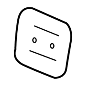 GM 23172646 Fuel Door, Black 23172646 GM Fuel Door, Black Illustration 1 of 1