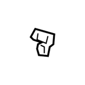 GM 15235825 Rear Sill Plate Clip 15235825 GM Rear Sill Plate Clip Illustration 1 of 1