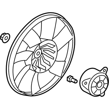 Chevy 92218319 Fan Motor