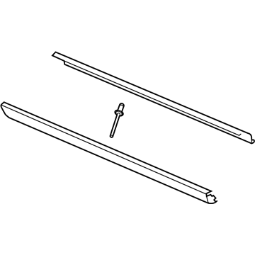 GM 88980000 Rocker Molding 88980000 GM Rocker Molding Illustration 1 of 1