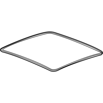 GM 42802375 Glass Weatherstrip 42802375 GM Glass Weatherstrip Illustration 1 of 1