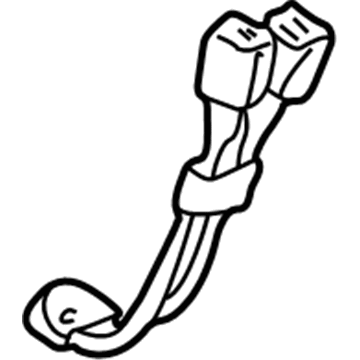 Chevy 12384222 Center Seat Belt