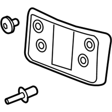22936002 GM License Bracket, Front Illustration 1 of 1