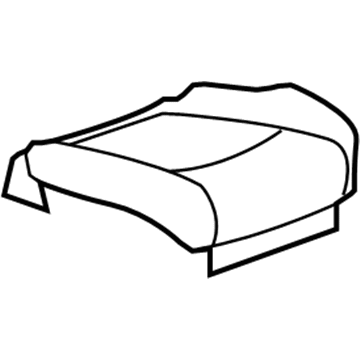GM 84077451 Cushion Cover, Front Passenger Side 84077451 GM Cushion Cover, Front Passenger Side Illustration 1 of 1