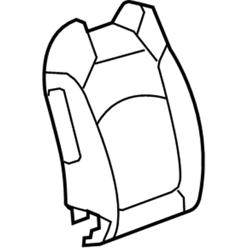 GM 20865014 Seat Back Pad, Front Passenger Side 20865014 GM Seat Back Pad, Front Passenger Side Illustration 1 of 1