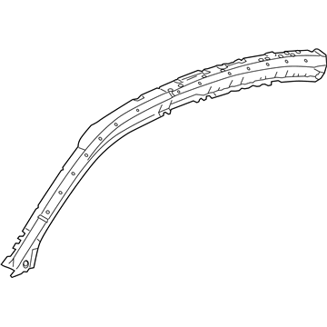GM 20996768 Windshield Pillar Reinforcement, Driver Side 20996768 GM Windshield Pillar Reinforcement, Driver Side Illustration 1 of 1