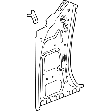 22910307 GM Inner Hinge Pillar, Front Driver Side Illustration 1 of 1