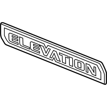 GM 84682660 Nameplate, Rear 84682660 GM Nameplate, Rear Illustration 1 of 1