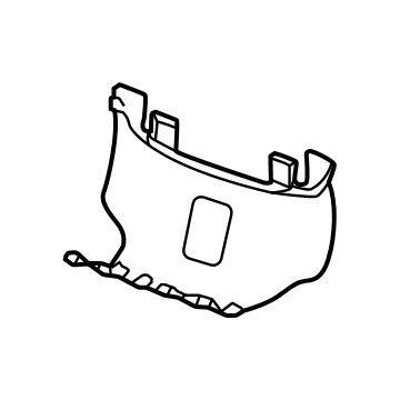GM 86579722 Cover Assembly-Rear Seat Back Rear Lower *Jet Black 86579722 GM Cover Assembly-Rear Seat Back Rear Lower *Jet Black Illustration 1 of 1