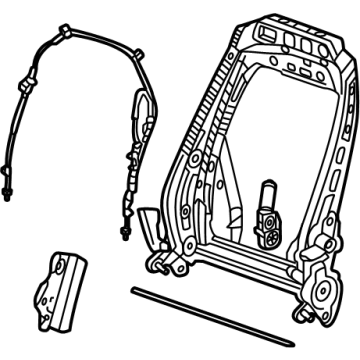 GM 85751809 Frame Assembly-Rear Seat Back 85751809 GM Frame Assembly-Rear Seat Back Illustration 1 of 1