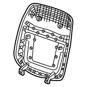 GM 86579019 Panel Assembly-Rear Seat Back Finish *Jet Black 86579019 GM Panel Assembly-Rear Seat Back Finish *Jet Black Illustration 1 of 1