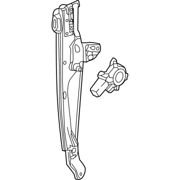 GM 26444680 Regulator, Rear Door Window Regulator 26444680 GM Regulator, Rear Door Window Regulator Illustration 1 of 1