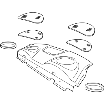 Pontiac 92118619 Package Tray Trim