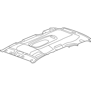 19122354 GM Headliner, Gray Illustration 1 of 1