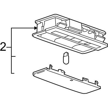 Chevy 20914818 Reading Lamp Assembly