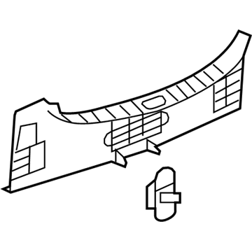 Chevy 23145751 Rear Panel Trim