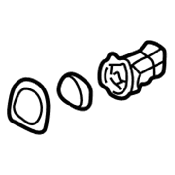 15111485 GM Air Outlet, Gray, Outer Passenger Side Illustration 1 of 1