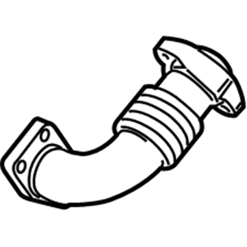 GM 12791727 Front Pipe, Driver Side 12791727 GM Front Pipe, Driver Side Illustration 1 of 1