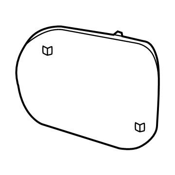 GM 26437258 Mirror, Inside/Outside Rear View 26437258 GM Mirror, Inside/Outside Rear View Illustration 1 of 1