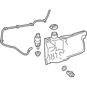 Chevy Silverado 1500 LTD Windshield Washer Fluid Reservoir - 84991494